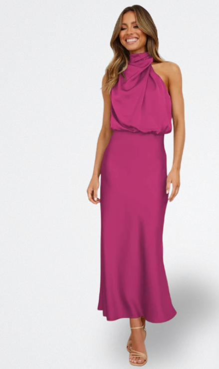 Niva | Vestido Largo de Satén