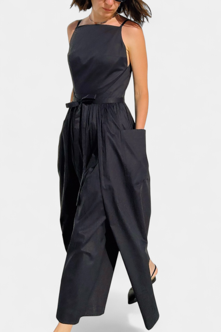 Dezi Vestido Largo con Cordones Laterales