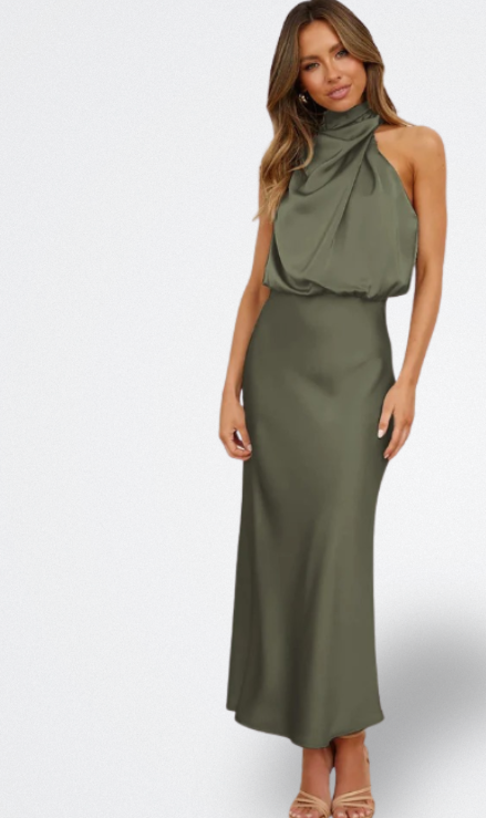 Niva | Vestido Largo de Satén