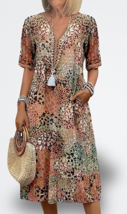 Florencia Vestido Midi Vibrante