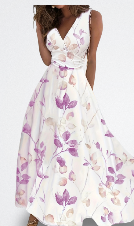 Sorelle Vestido Largo Elegante con Flore
