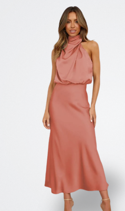 Niva | Vestido Largo de Satén