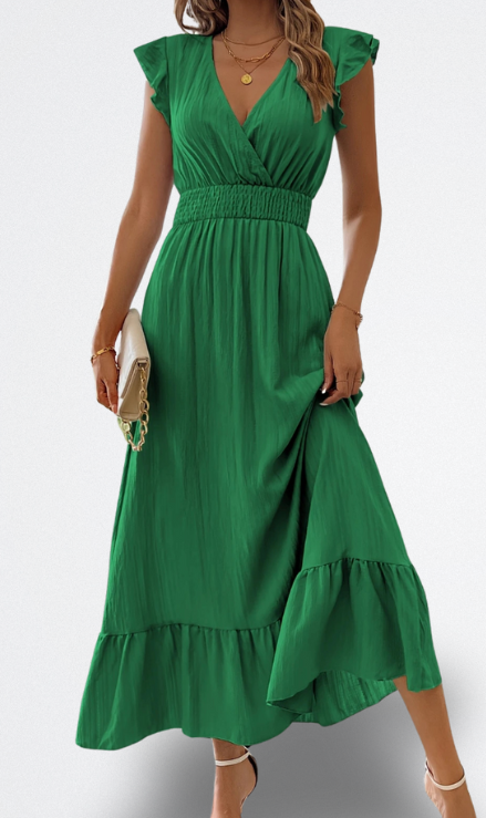 Nyra Vestido Suave de Largo Medio