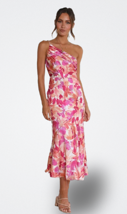 Elora | Vestido Midi Floral Tropical