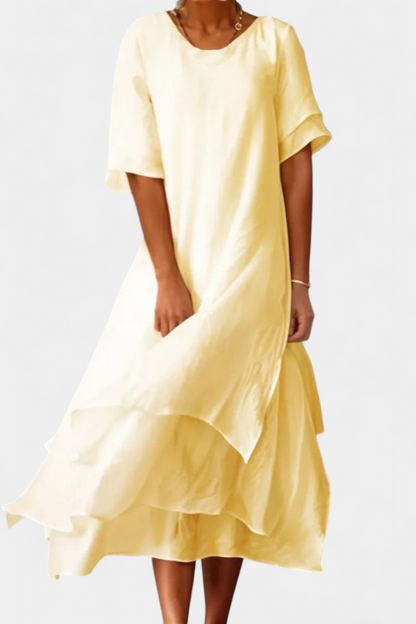 Eloise Vestido Maxi en Capas Elegante