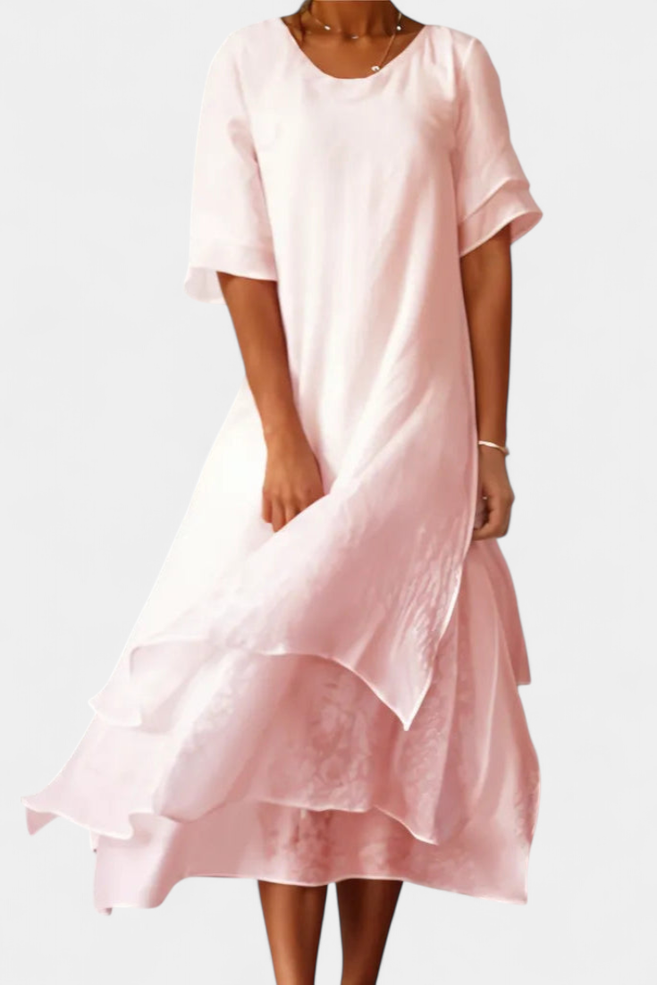 Eloise Vestido Maxi en Capas Elegante