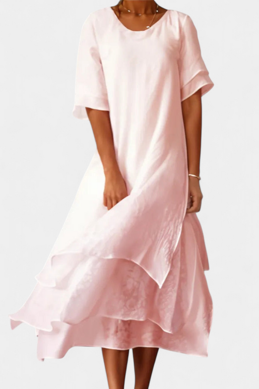Eloise Vestido Maxi en Capas Elegante