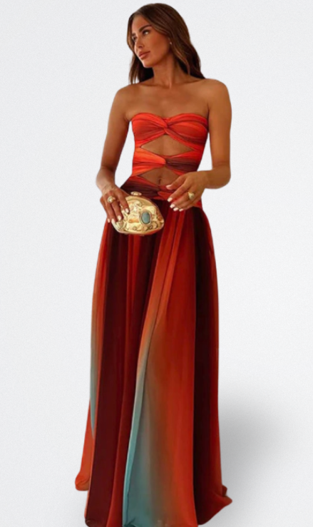 Kaelis | Vestido Maxi Sin Tirantes