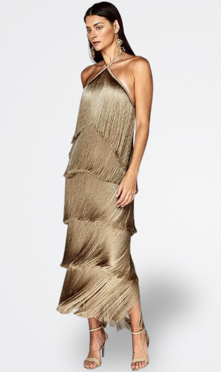 Sahara Vestido de Flecos
