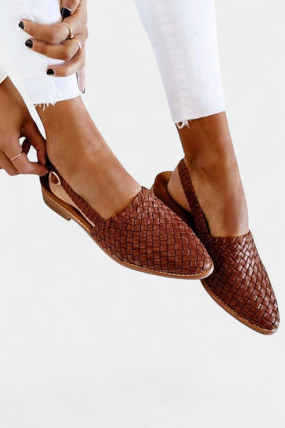 Isadora Mules Trenzados con Correa Slingback