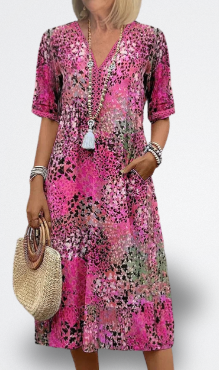 Florencia Vestido Midi Vibrante