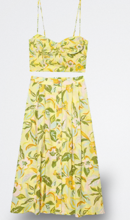 Mila Conjunto Floral de Dos Piezas