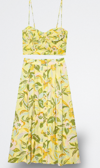 Mila Conjunto Floral de Dos Piezas