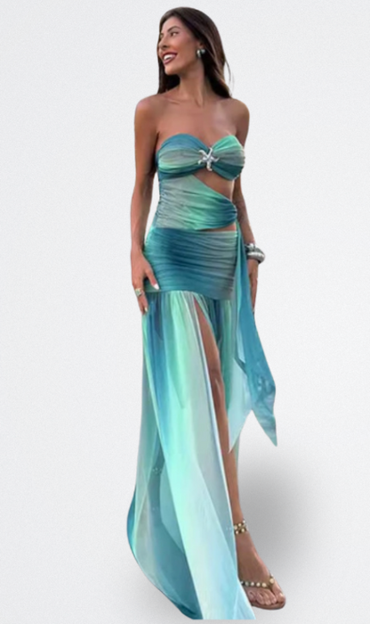 Kaelis | Vestido Maxi Sin Tirantes