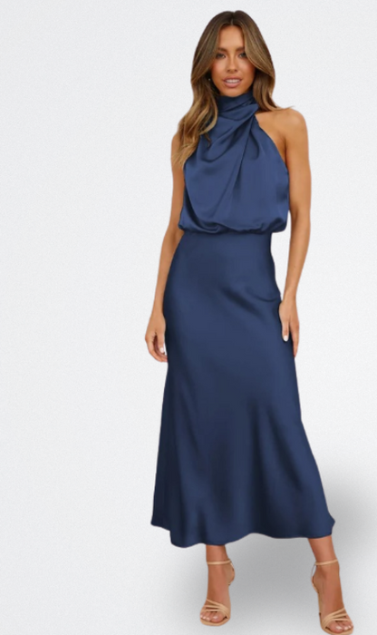 Niva | Vestido Largo de Satén