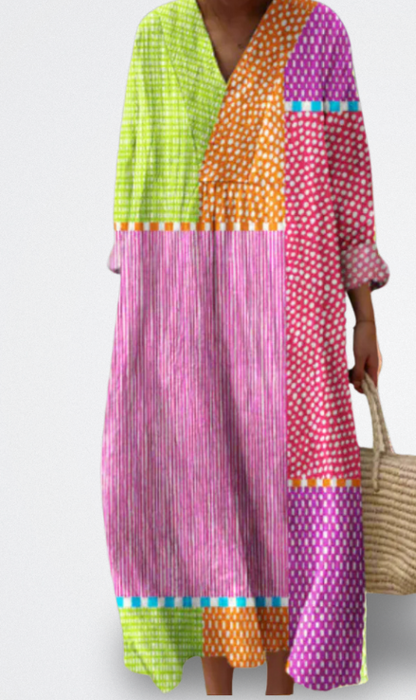 Rya Vestido Midi Elegante con Pliegues