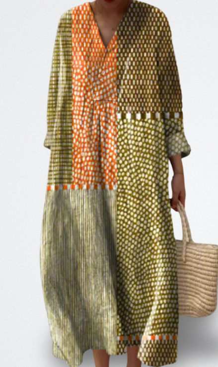 Rya Vestido Midi Elegante con Pliegues