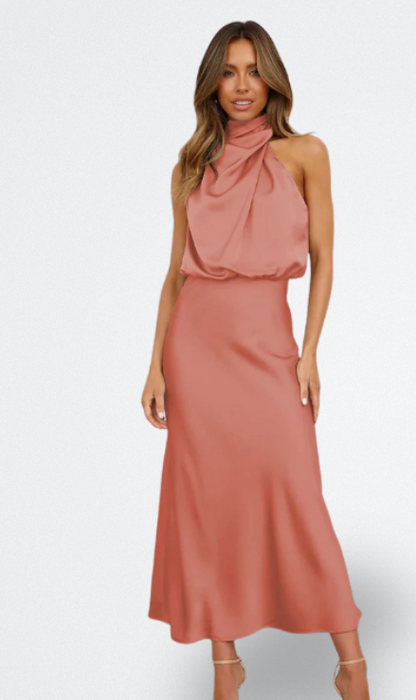 Niva | Vestido Largo de Satén