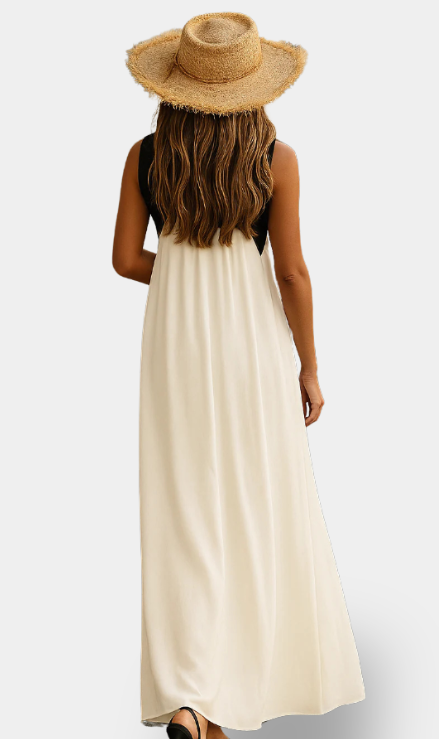 Nomi - Vestido elegante con escote cruzado