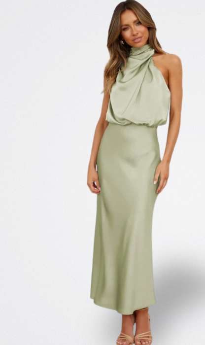 Niva | Vestido Largo de Satén