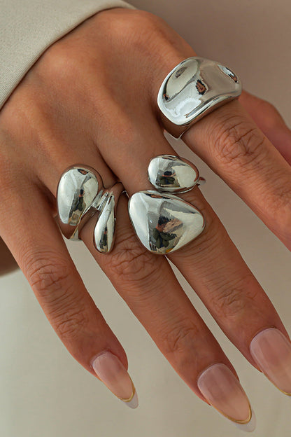 Anillos Irregulares de Metal