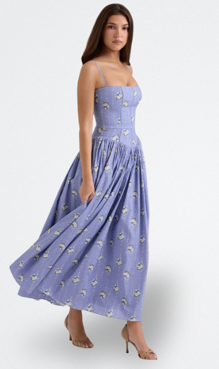 Cielle | Vestido Floral con Corsé