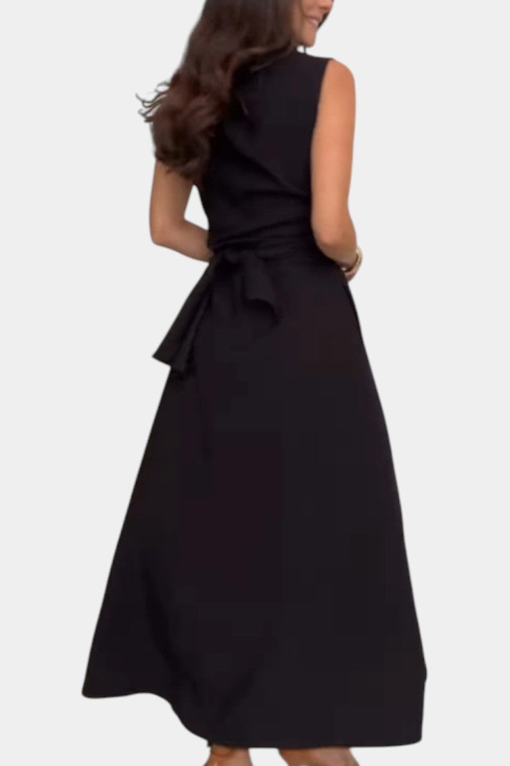 Meryl Vestido Midi de Estilo Camisa con Botones