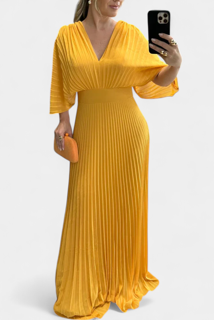 Odele Vestido Plisado Fluido y Favorecedor