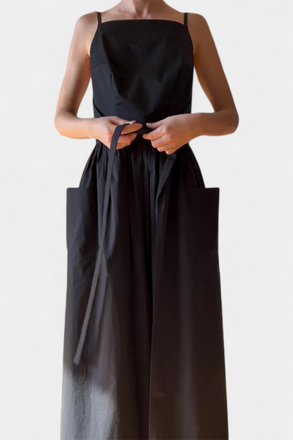 Dezi Vestido Largo con Cordones Laterales