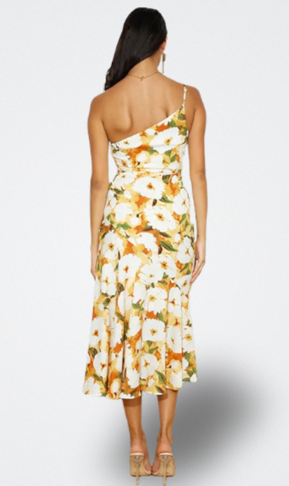 Elora | Vestido Midi Floral Tropical