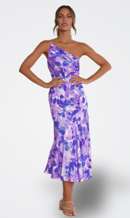 Elora | Vestido Midi Floral Tropical