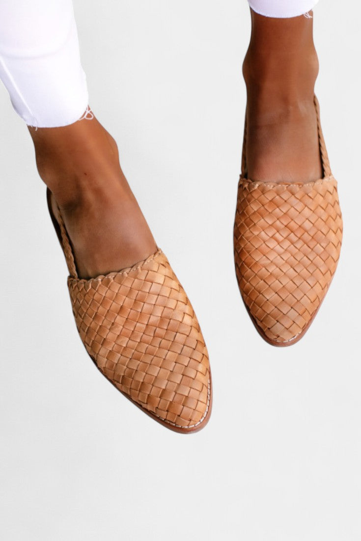 Isadora Mules Trenzados con Correa Slingback