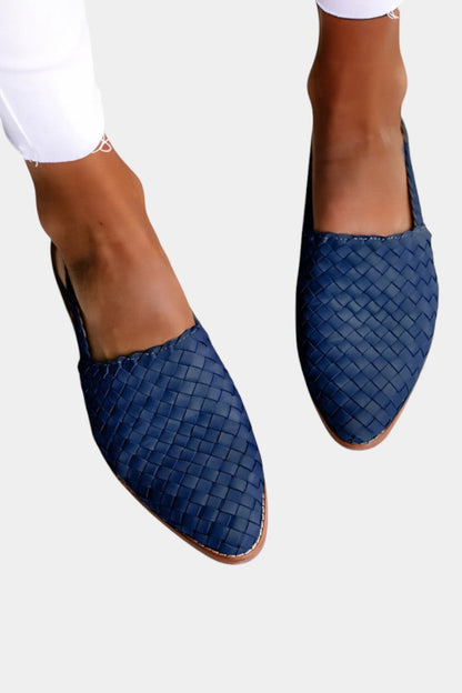 Isadora Mules Trenzados con Correa Slingback