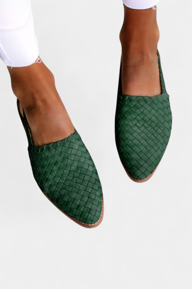 Isadora Mules Trenzados con Correa Slingback