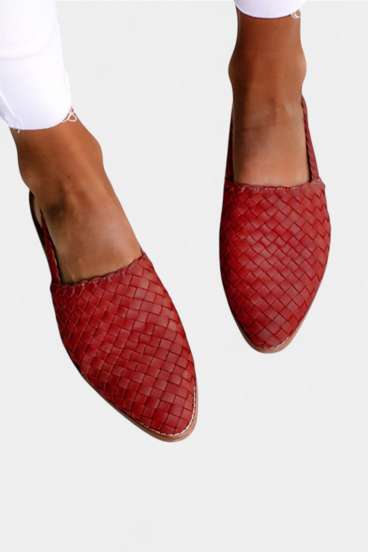 Isadora Mules Trenzados con Correa Slingback