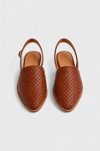 Isadora Mules Trenzados con Correa Slingback